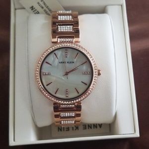 Anne Klein Rose Gold Tone Bracelet Watch